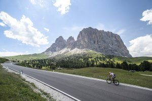 Dolomites guided road cycling tour